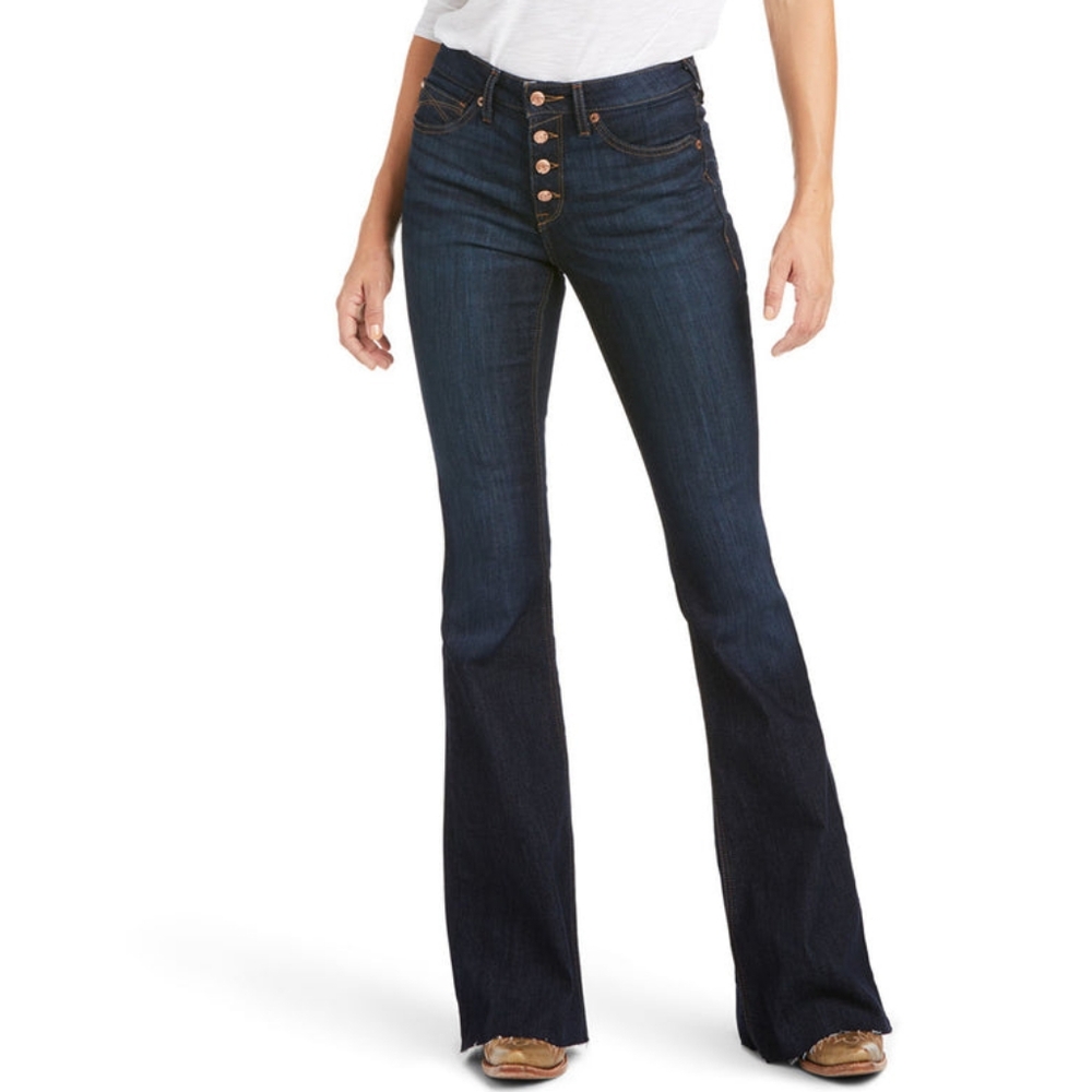 SOLD Ariat Ophelia High Rise Flare Jeans in Nashville sz 32 R Ariat REAL Jeans - Picture 2 of 11